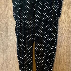 Torrid Black and White Polka Dot Pants